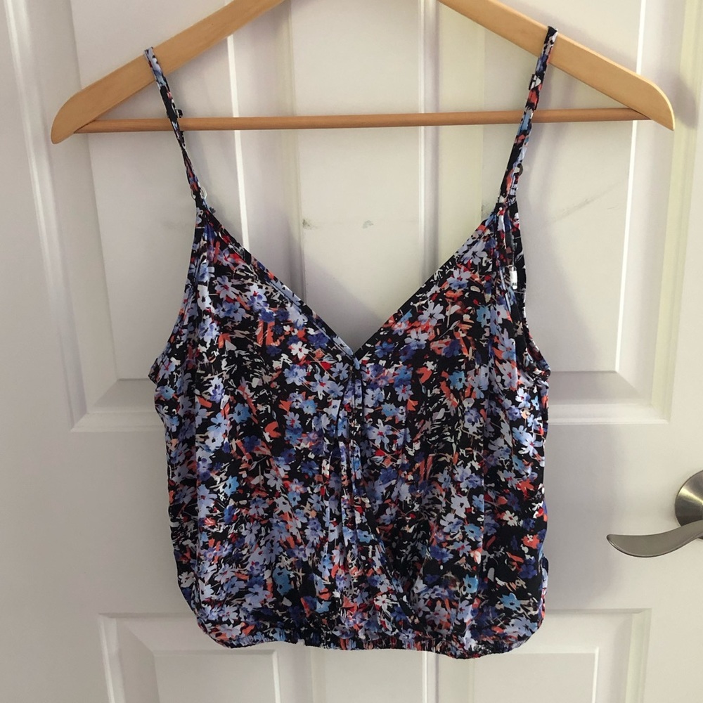 Garage floral tank top